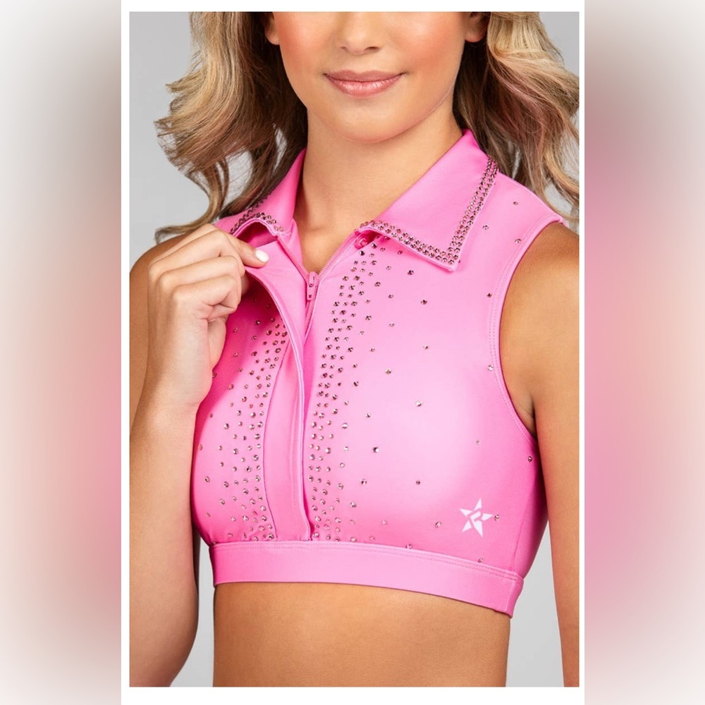 PAULETTE SPORTS BRA IN PREPPY PINK